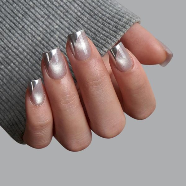 Gleaming Square Nails - Soft Gel Press On Fashion - Image 3