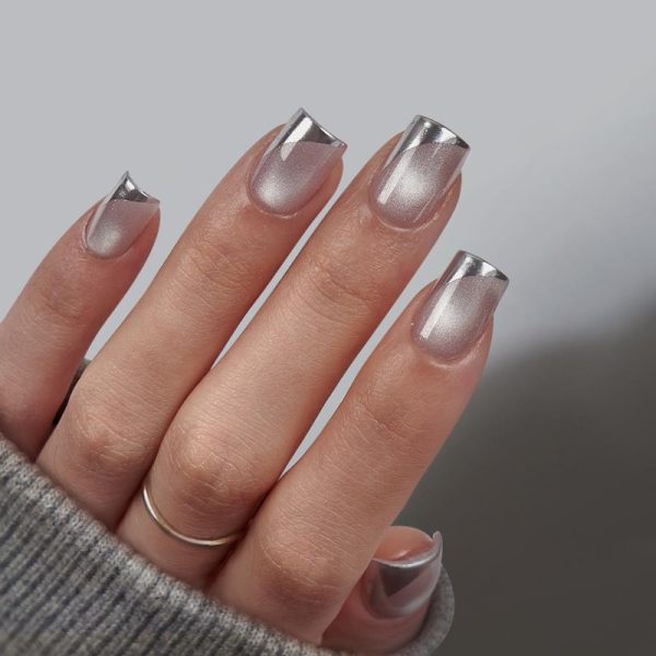 Gleaming Square Nails - Soft Gel Press On Fashion