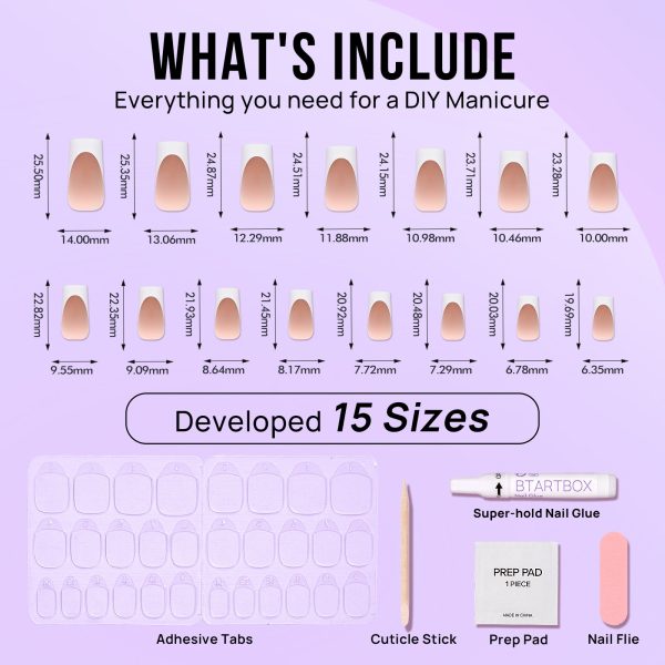 Brown Long Square Nails - Press On Nails Cheap - Image 5