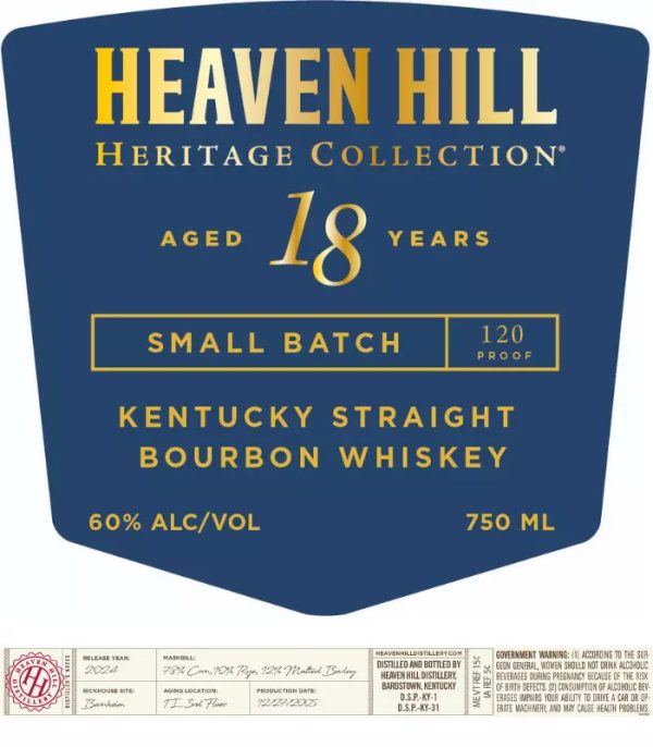 Heaven Hill Heritage Collection 18 Year Straight Bourbon 2024 Release Fashion - Image 2