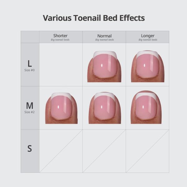 XCOATTIPS® Toe Nail - Long Squoval - French Supply - Image 4