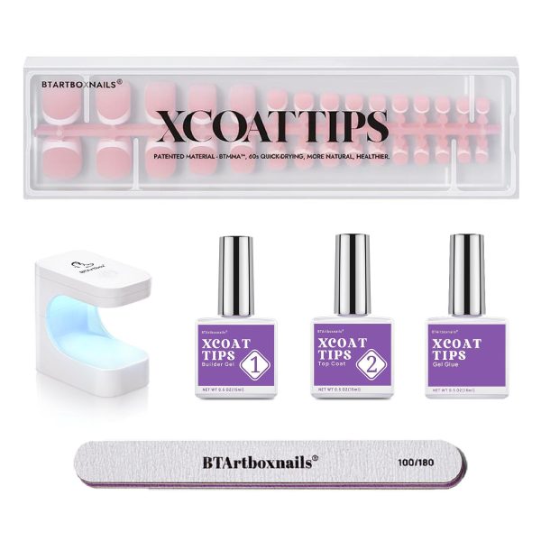 Toe Nail French Tips | Customizable XCOATTIPS® Kit For Sale