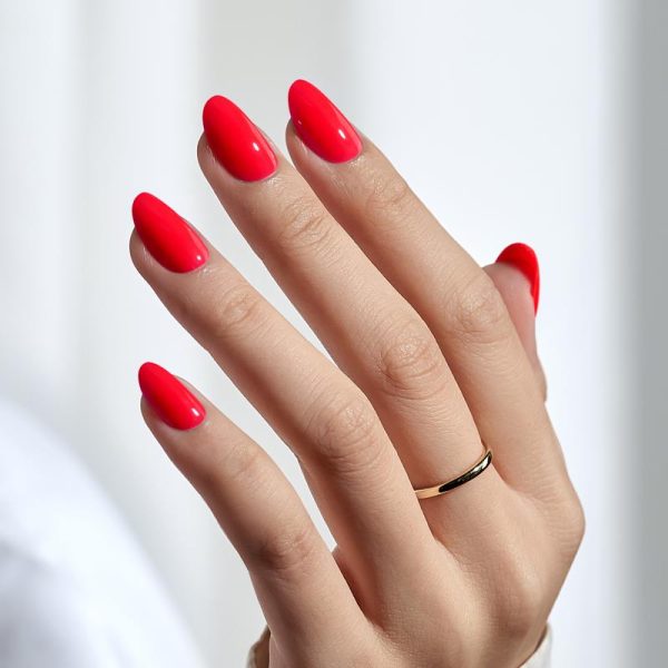 Tomato Tango Oval Nails - Press On Nails on Sale - Image 3