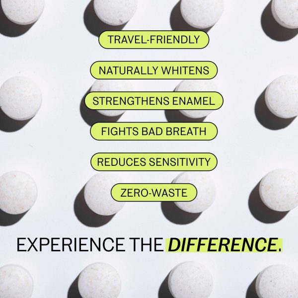 Bite Toothpaste Bits – Natural, Remineralizing, Whitening Toothpaste Tablets with Nano-Hydroxyapatite and Xylitol - As Seen On Shark Tank For Discount - Image 3