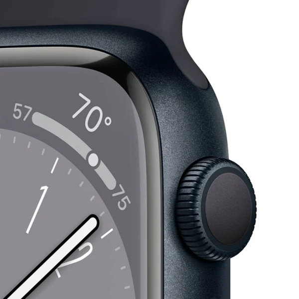 Apple Watch Series 8 (GPS) 41mm Aluminum Case (Midnight) - Refurbished Online now - Image 2