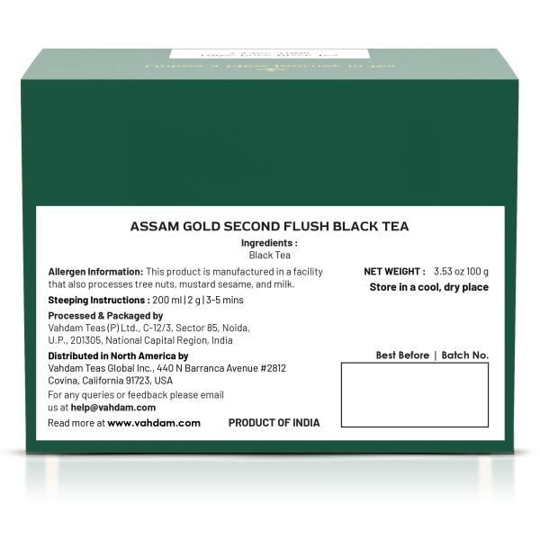 Assam Gold Summer Black Tea, 3.53 oz Supply - Image 4