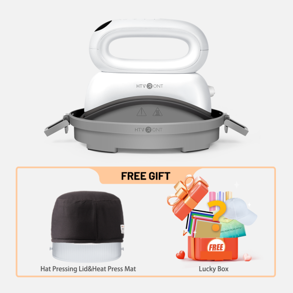 【Easter Deals】HTVRONT Hat Heat Press Machine With Luckybox For Free,for trucker hat&cap Online now - Image 2