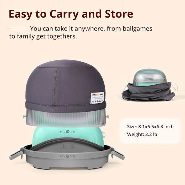 [Easter Offer]HTVRONT Hat Heat Press Machine+Limited Time Bundle(Baseball Cap Blank+Glitter HTV*5+Holographic HTV*6+Sumblimation Paper*30+Sumblimation HTV*5+Gloves≥72＄) Online Sale - Image 3