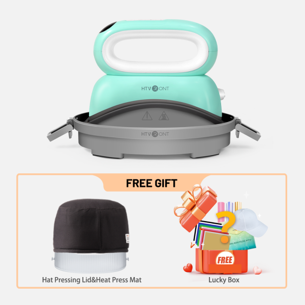 【Easter Deals】HTVRONT Hat Heat Press Machine With Luckybox For Free,for trucker hat&cap Online now