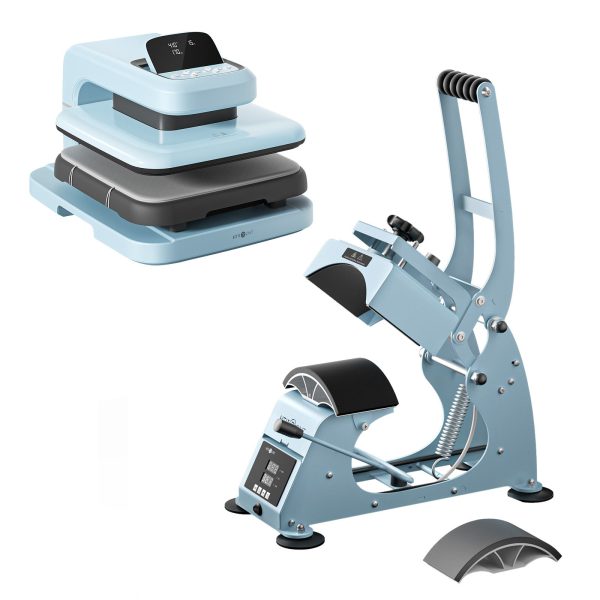 [Machine Bundle] HTVRONT Manual Hat Heat Press + Auto Heat Press 2-15 x15  Cheap - Image 2