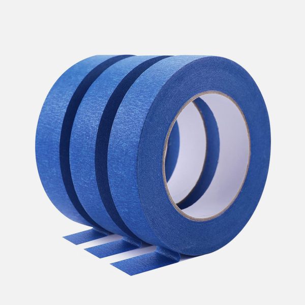 Blue Painters Tape - 3 Rolls 2.5mm x 55m For Sale