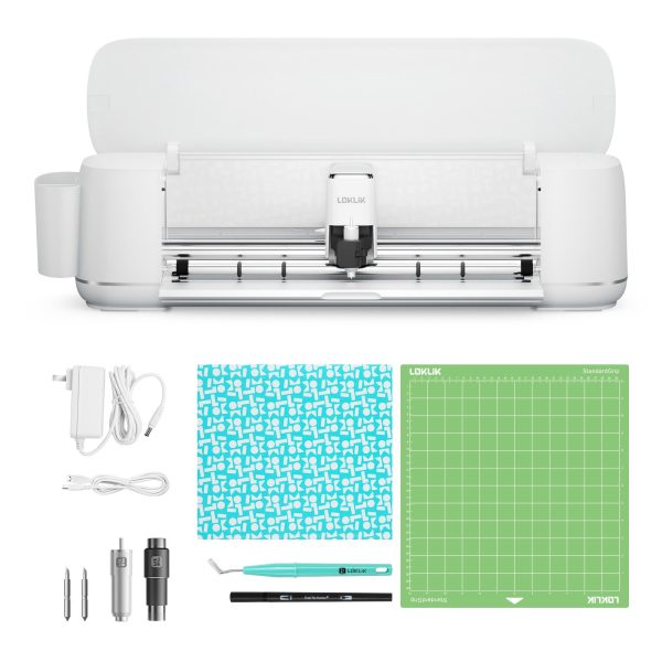 [iCraft™ & Heat Press Premium Bundle] LOKLiK iCraft™ Cutting Machine + Auto Heat Press 15 x15  + Tumbler Heat Press + Accessories Bundle(20 rolls HTV, 150 sheets sublimation paper, 2 rolls sublimation HTV, 4 packs tumbler, essential tools) Online - Image 5