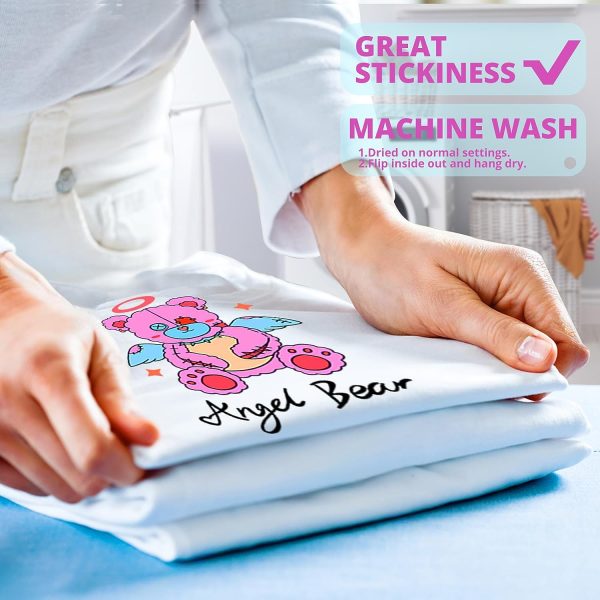 Glitter HTV Heat Transfer Vinyl for T-Shirts 36 Sheets 12 x10 （3 Glitter+1 Teflon Sheet） For Cheap - Image 4